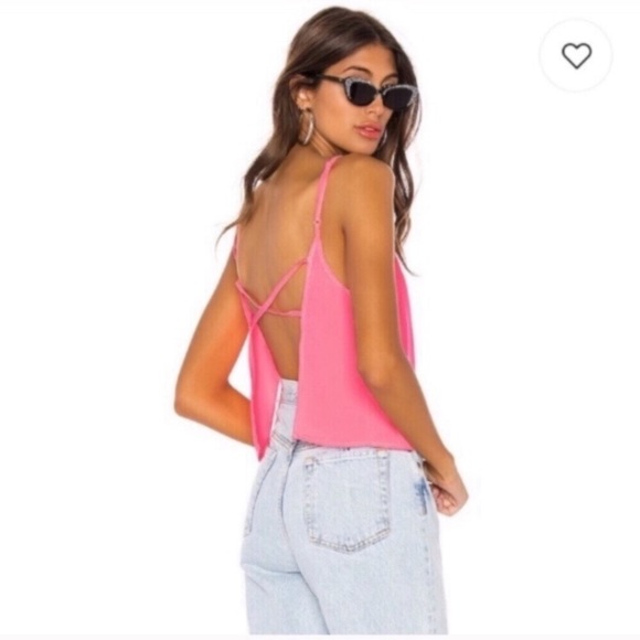 NWT Revolve Superdown Ivana Open Back Neon Tank - Picture 2 of 8